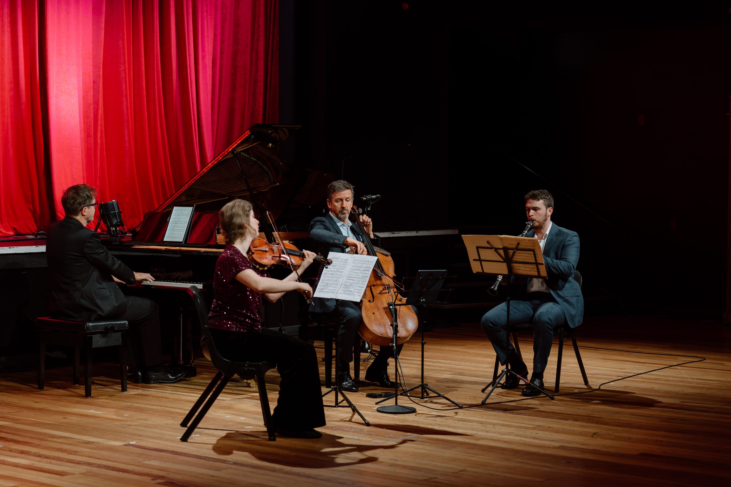 Festival artists Stephen De Pledge, Ioana Cristina Goicea, Julian Smiles and Marlon Sullivan.